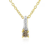 I4 Champagne Diamond Silver Necklace