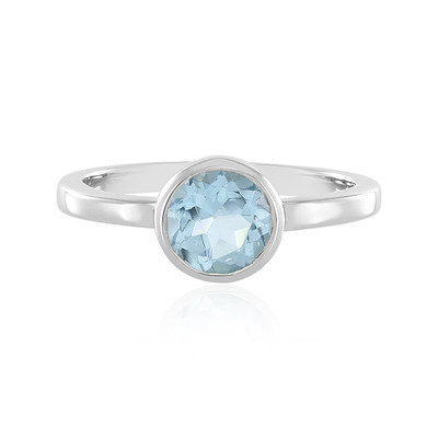 Sky Blue Topaz Silver Ring