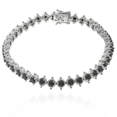 Black Spinel Silver Bracelet (Dallas Prince Designs)