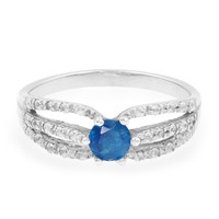 Royal Blue Apatite Silver Ring