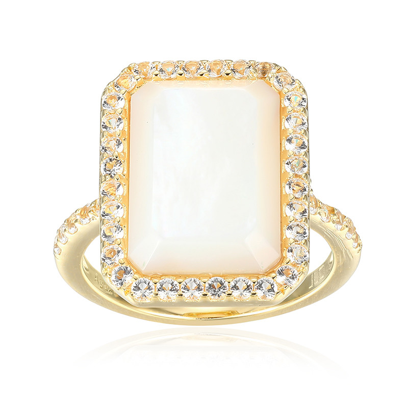 14K Yellow Gold Mother Of Pearl Ring – Martin Busch Jewelers