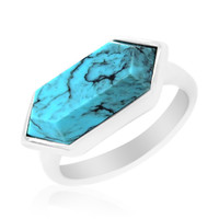 Kingman Turquoise Silver Ring (Anne Bever)