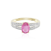 9K Madagascar Pink Sapphire Gold Ring