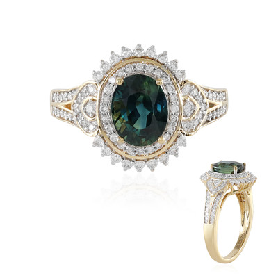 18K Blue Sapphire Gold Ring (D'vyere)