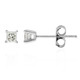 I3 (H) Diamond Silver Earrings