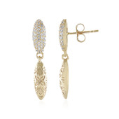 9K Zircon Gold Earrings