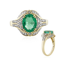 18K AAA Zambian Emerald Gold Ring (D'vyere)