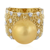9K Golden South Sea Pearl Gold Ring (TPC)