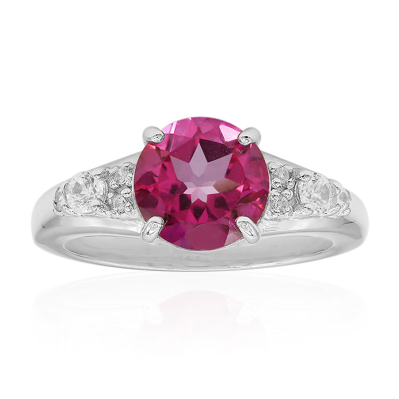 Hot Pink Three Flower Ring | AngieShel Designs