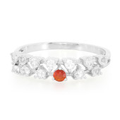 Queretaro Cherry Fire Opal Silver Ring