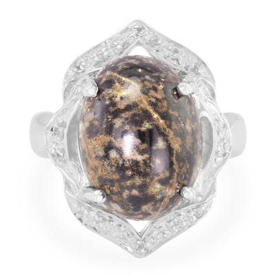 Leopard Opal Silver Ring