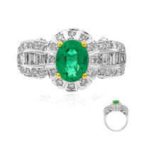 14K Colombian Emerald Gold Ring (CIRARI)