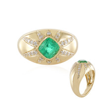 14K Russian Emerald Gold Ring (de Melo)