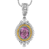 Pink Flouorite Silver Necklace (Dallas Prince Designs)