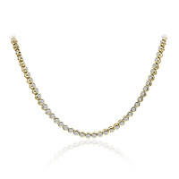 14K SI1 (G) Diamond Gold Necklace