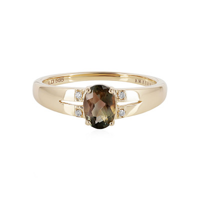 14K Oregon Sunstone Gold Ring (AMAYANI)