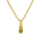 I4 Yellow Diamond Silver Necklace