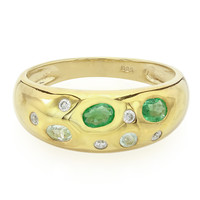 Kagem Emerald Silver Ring