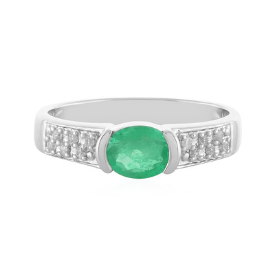 Ethiopian Emerald Silver Ring