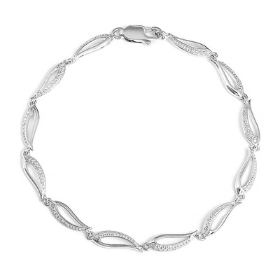 I3 (I) Diamond Silver Bracelet