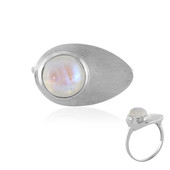 AAA Rainbow Moonstone Silver Ring (MONOSONO COLLECTION)