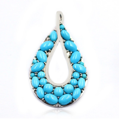 Sleeping Beauty Turquoise Silver Pendant (Anne Bever)