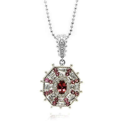 Pink Tourmaline Silver Necklace (Dallas Prince Designs)