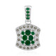 Zambian Emerald Silver Pendant (Annette classic)