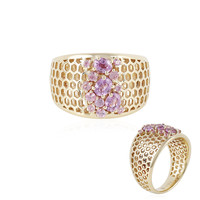 9K Pink Sapphire Gold Ring (Ornaments by de Melo)