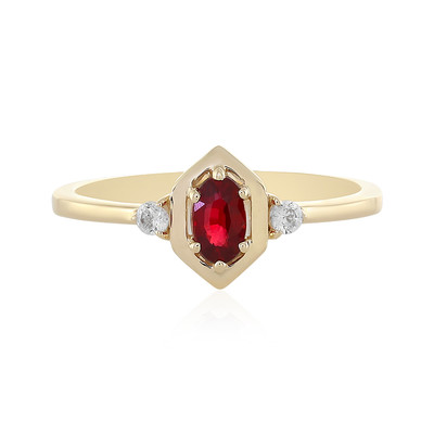 9K Tanzanian Ruby Gold Ring