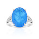 Azur Blue Quartz Silver Ring