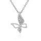 I4 (J) Diamond Silver Necklace