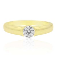 14K VVS1 (F) Diamond Gold Ring