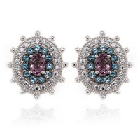 Lavender Spinel Silver Earrings (Dallas Prince Designs)