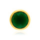 Green Agate Silver Pendant (MONOSONO COLLECTION)