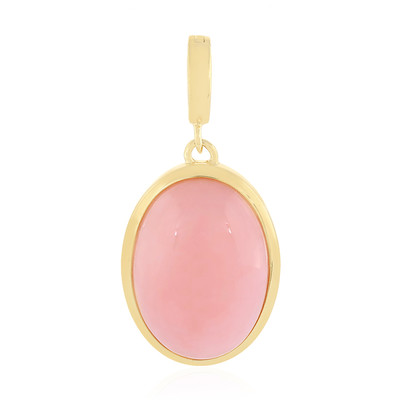 Pink Opal Silver Pendant