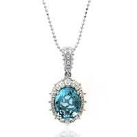 Sky Blue Topaz Silver Necklace (Dallas Prince Designs)