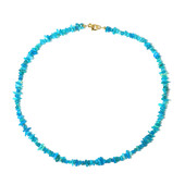 Blue Ethiopian Opal Silver Necklace