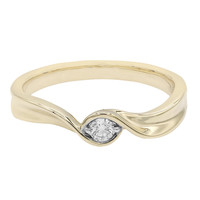 9K SI Diamond Gold Ring
