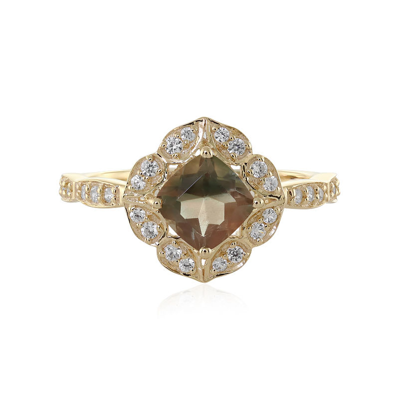 Oregon Sunstone Rose Gold Ring Set | Praise Wedding Shop