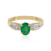 18K Brazilian Emerald Gold Ring