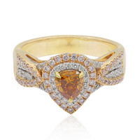 18K Orange Diamond Gold Ring (CIRARI)