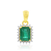 18K AAA Zambian Emerald Gold Pendant (AMAYANI)