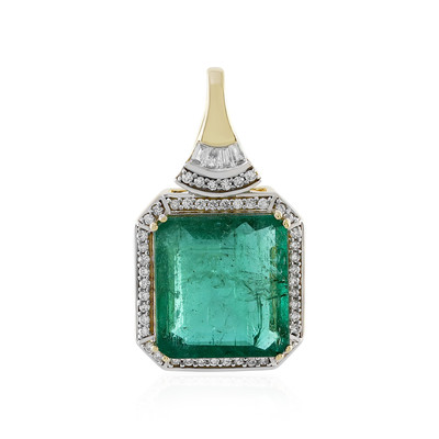18K AAA Zambian Emerald Gold Pendant (D'vyere)