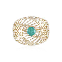9K Zambian Emerald Gold Ring (Ornaments by de Melo)