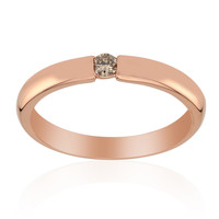 SI1 Argyle Rose De France Diamond Silver Ring