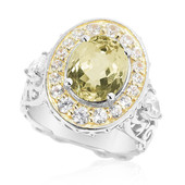 Canary Kunzite Silver Ring (Dallas Prince Designs)