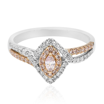 18K Pink Diamond Gold Ring (CIRARI)