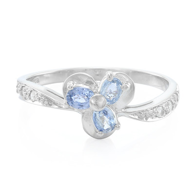 Fancy Sapphire Silver Ring