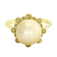 9K Golden South Sea Pearl Gold Ring